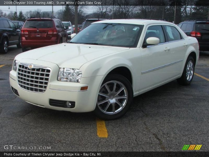 Stone White / Dark Slate Gray 2008 Chrysler 300 Touring AWD