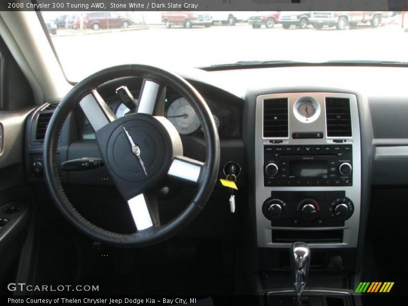 Stone White / Dark Slate Gray 2008 Chrysler 300 Touring AWD