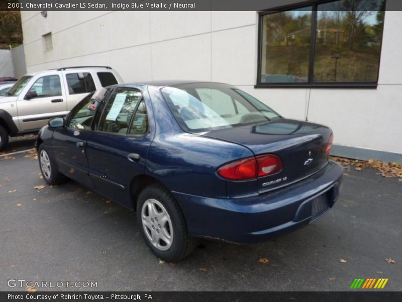 Indigo Blue Metallic / Neutral 2001 Chevrolet Cavalier LS Sedan