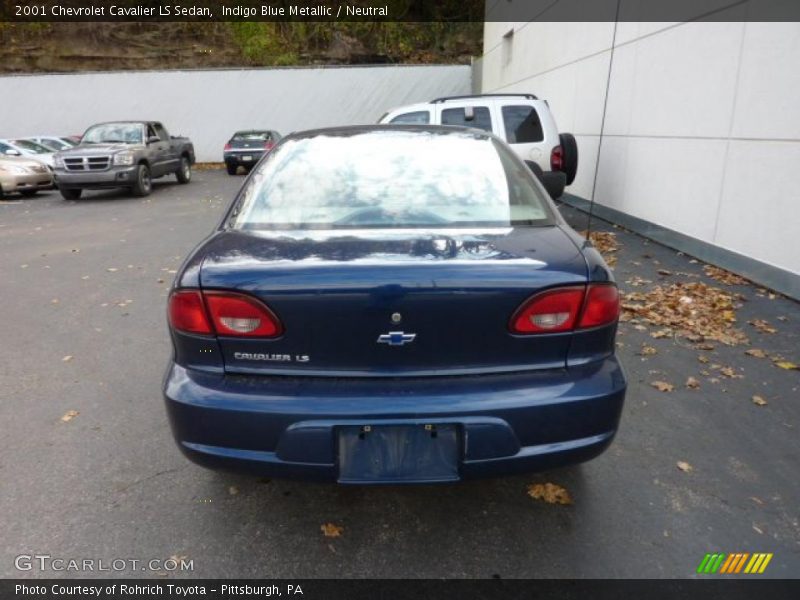 Indigo Blue Metallic / Neutral 2001 Chevrolet Cavalier LS Sedan