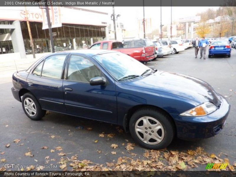 Indigo Blue Metallic / Neutral 2001 Chevrolet Cavalier LS Sedan