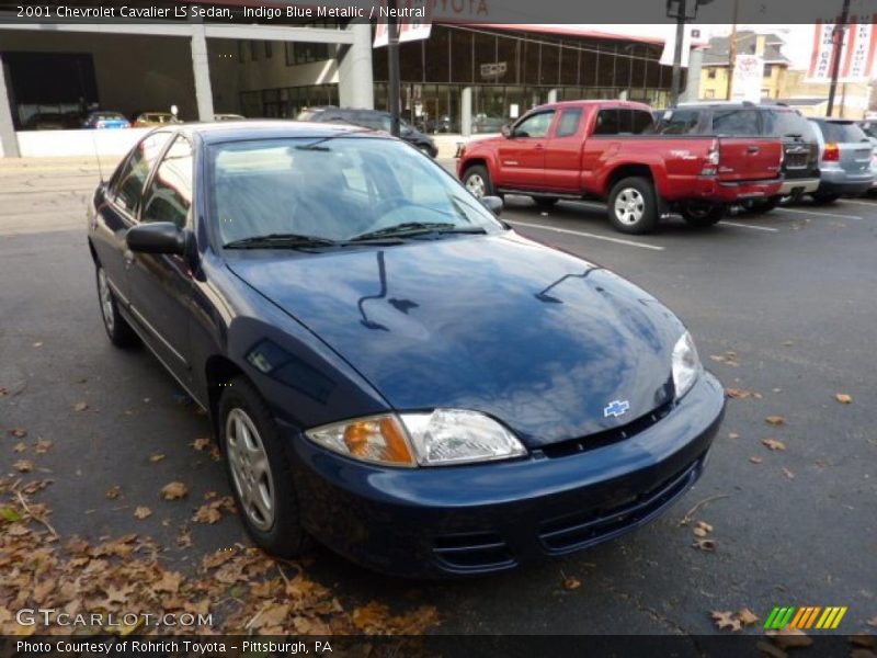 Indigo Blue Metallic / Neutral 2001 Chevrolet Cavalier LS Sedan