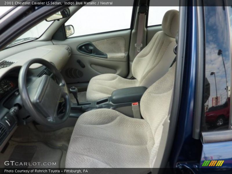 Indigo Blue Metallic / Neutral 2001 Chevrolet Cavalier LS Sedan