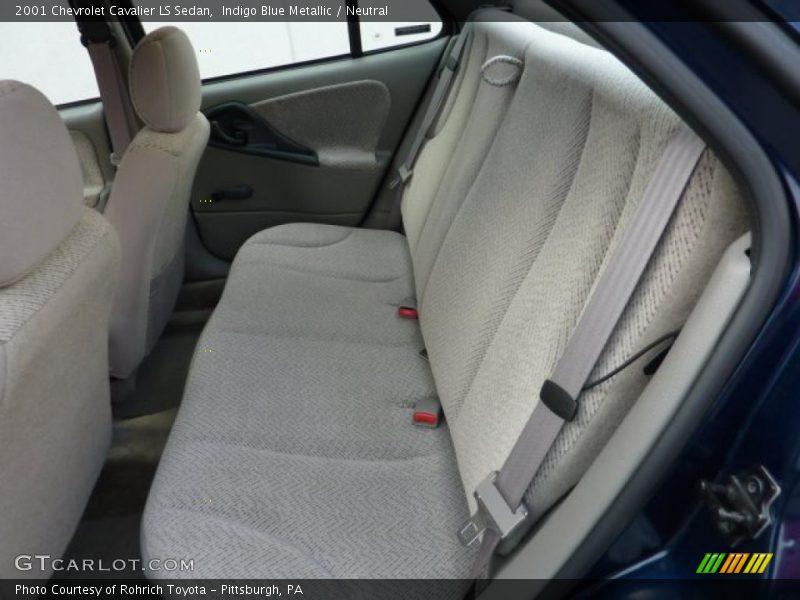 Indigo Blue Metallic / Neutral 2001 Chevrolet Cavalier LS Sedan