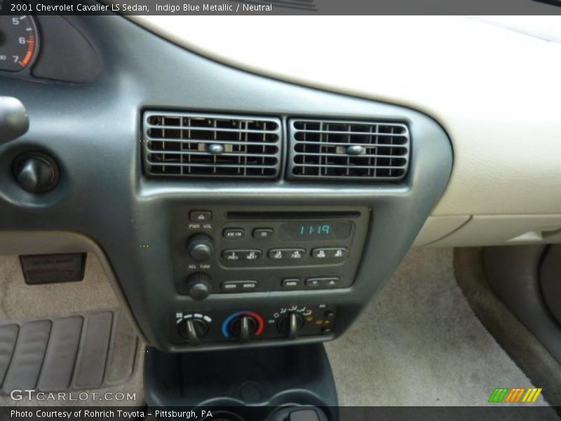 Indigo Blue Metallic / Neutral 2001 Chevrolet Cavalier LS Sedan