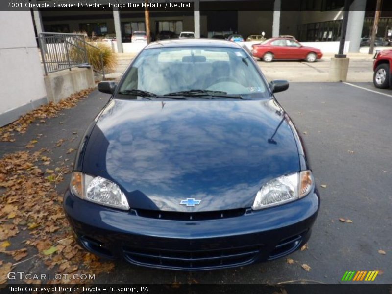 Indigo Blue Metallic / Neutral 2001 Chevrolet Cavalier LS Sedan
