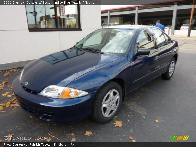 Indigo Blue Metallic / Neutral 2001 Chevrolet Cavalier LS Sedan