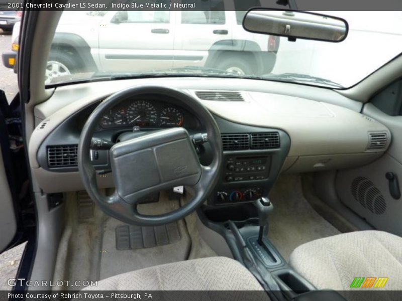 Indigo Blue Metallic / Neutral 2001 Chevrolet Cavalier LS Sedan