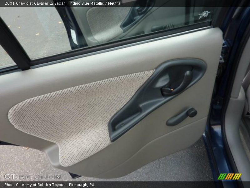 Indigo Blue Metallic / Neutral 2001 Chevrolet Cavalier LS Sedan