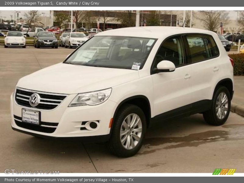 Candy White / Clay Grey 2009 Volkswagen Tiguan S