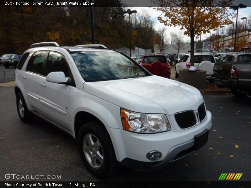 Bright White / Ebony 2007 Pontiac Torrent AWD