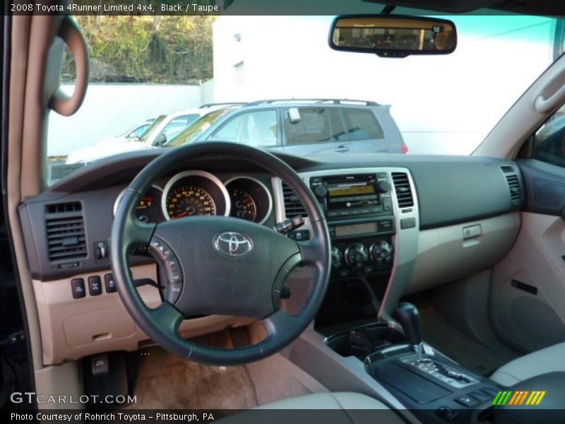 Black / Taupe 2008 Toyota 4Runner Limited 4x4