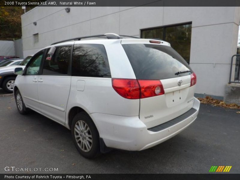 Natural White / Fawn 2008 Toyota Sienna XLE AWD