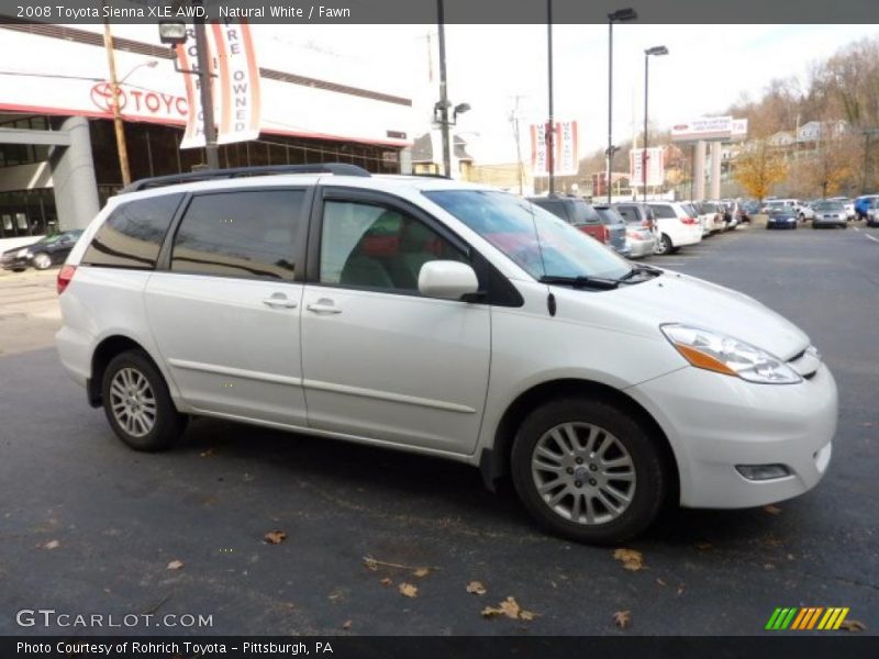 Natural White / Fawn 2008 Toyota Sienna XLE AWD