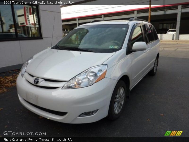 Natural White / Fawn 2008 Toyota Sienna XLE AWD