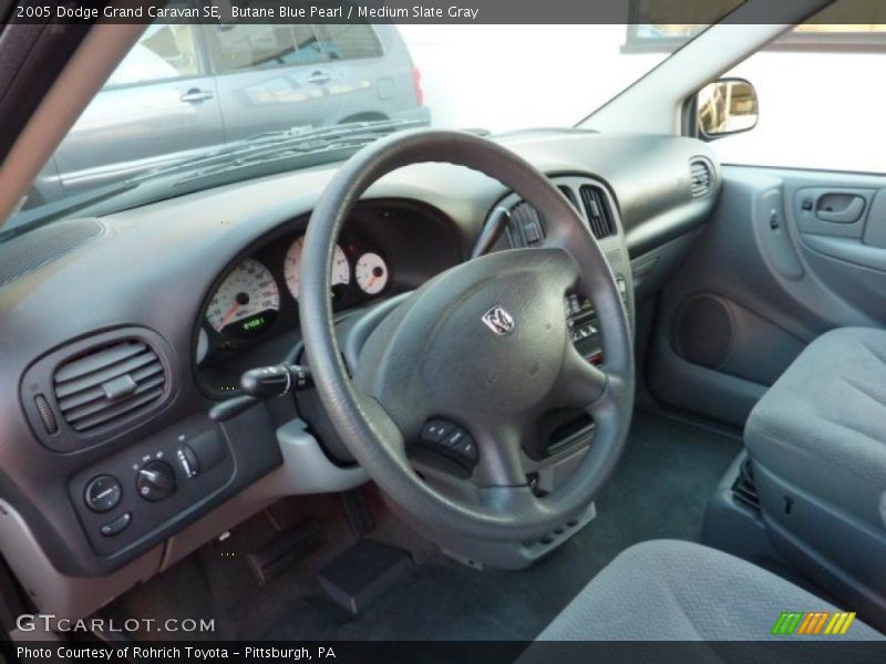 Butane Blue Pearl / Medium Slate Gray 2005 Dodge Grand Caravan SE