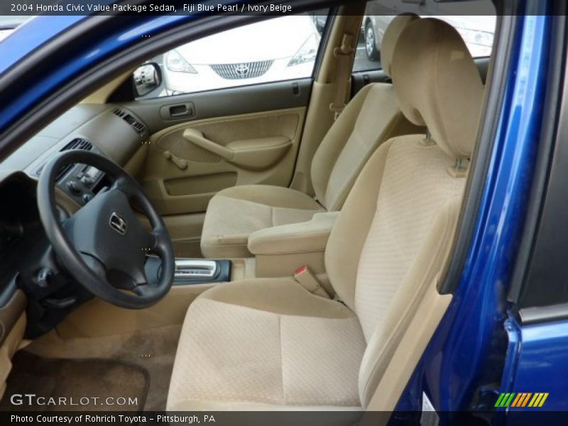  2004 Civic Value Package Sedan Ivory Beige Interior