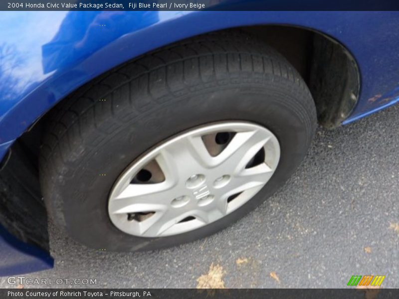 Fiji Blue Pearl / Ivory Beige 2004 Honda Civic Value Package Sedan