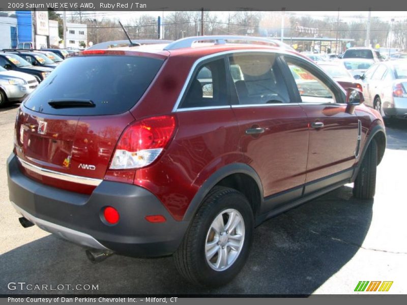 Ruby Red / Tan 2009 Saturn VUE XE V6 AWD