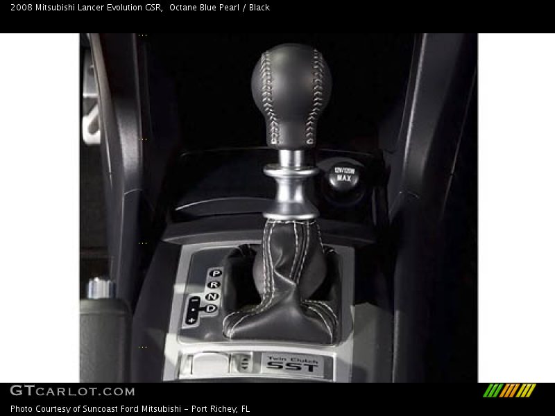 Octane Blue Pearl / Black 2008 Mitsubishi Lancer Evolution GSR