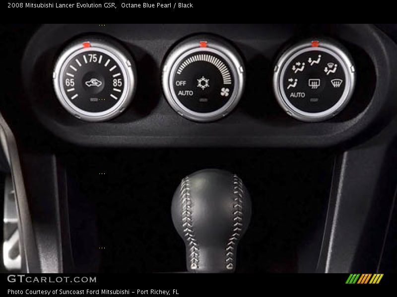Octane Blue Pearl / Black 2008 Mitsubishi Lancer Evolution GSR