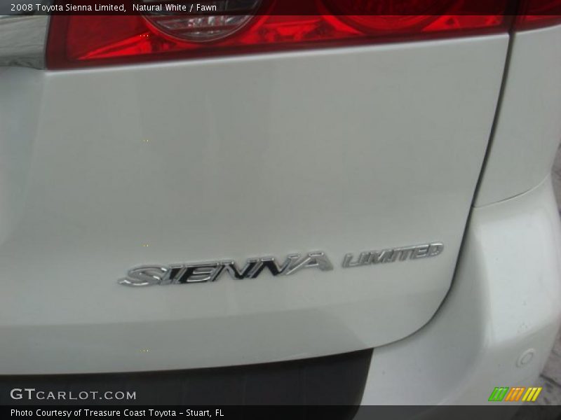 Natural White / Fawn 2008 Toyota Sienna Limited