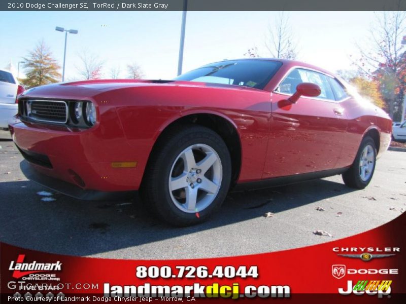 TorRed / Dark Slate Gray 2010 Dodge Challenger SE