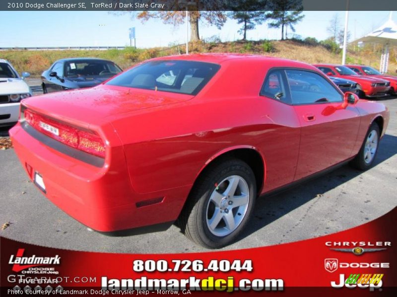 TorRed / Dark Slate Gray 2010 Dodge Challenger SE