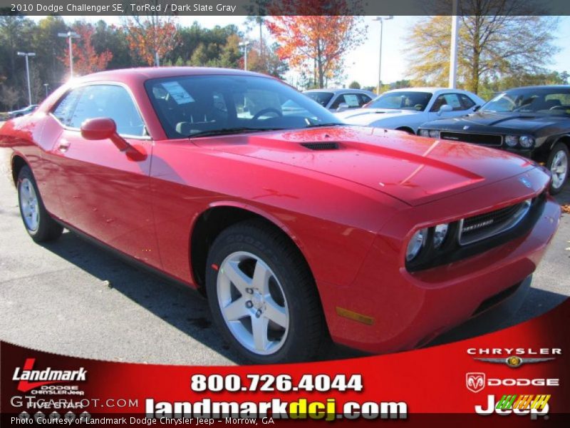 TorRed / Dark Slate Gray 2010 Dodge Challenger SE