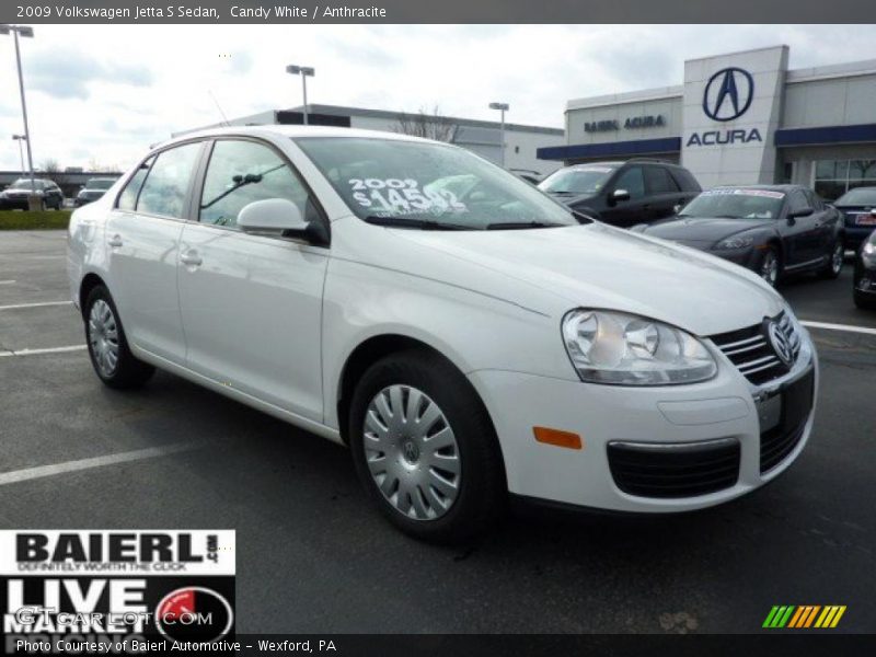 Candy White / Anthracite 2009 Volkswagen Jetta S Sedan