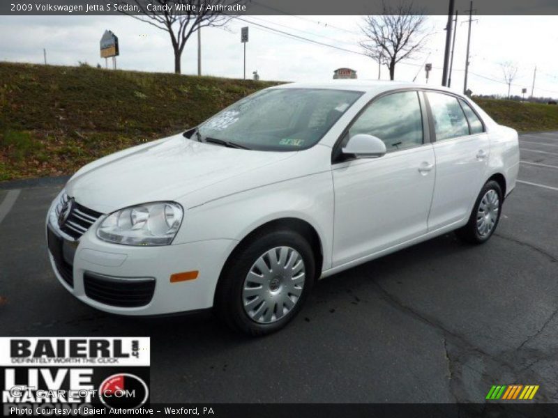 Candy White / Anthracite 2009 Volkswagen Jetta S Sedan