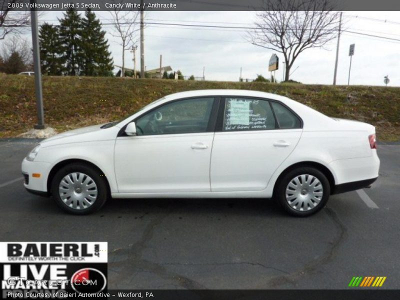 Candy White / Anthracite 2009 Volkswagen Jetta S Sedan