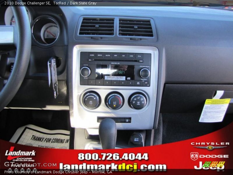 TorRed / Dark Slate Gray 2010 Dodge Challenger SE
