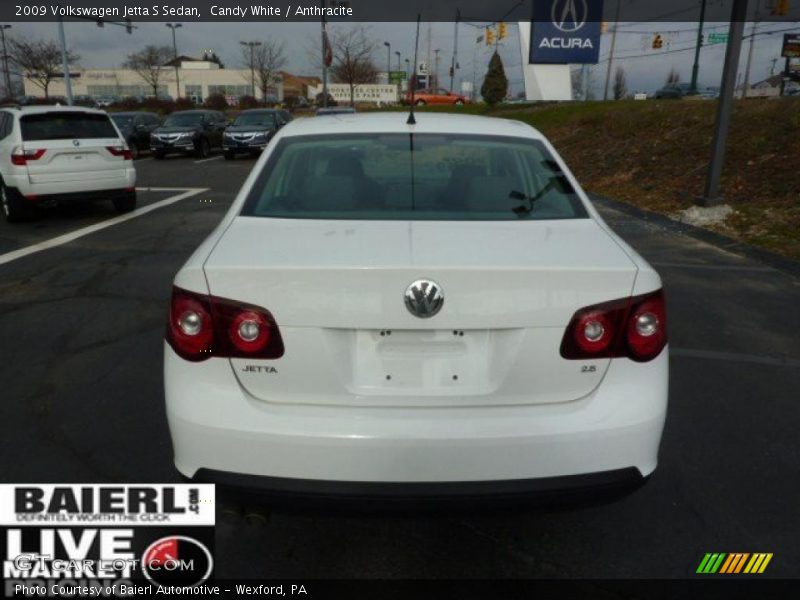 Candy White / Anthracite 2009 Volkswagen Jetta S Sedan