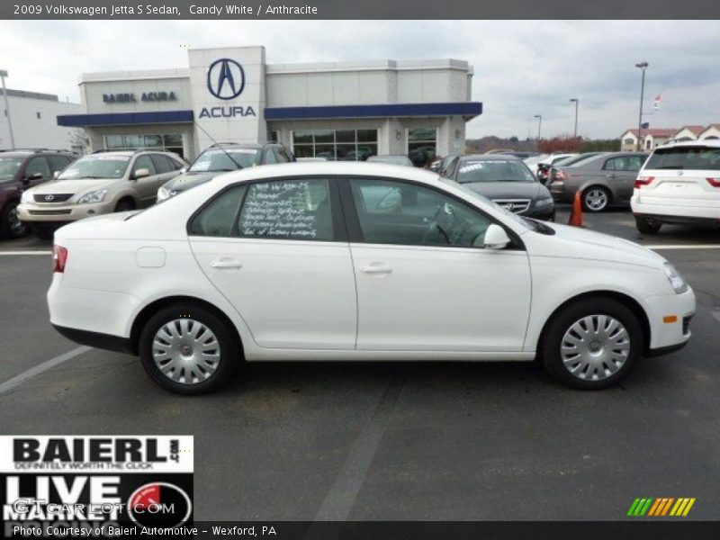 Candy White / Anthracite 2009 Volkswagen Jetta S Sedan