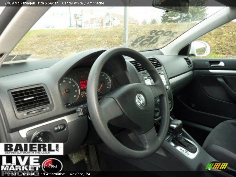 Candy White / Anthracite 2009 Volkswagen Jetta S Sedan
