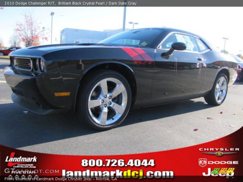 Brilliant Black Crystal Pearl / Dark Slate Gray 2010 Dodge Challenger R/T