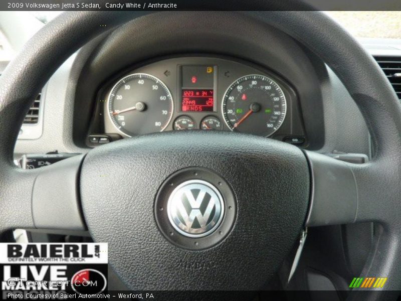 Candy White / Anthracite 2009 Volkswagen Jetta S Sedan