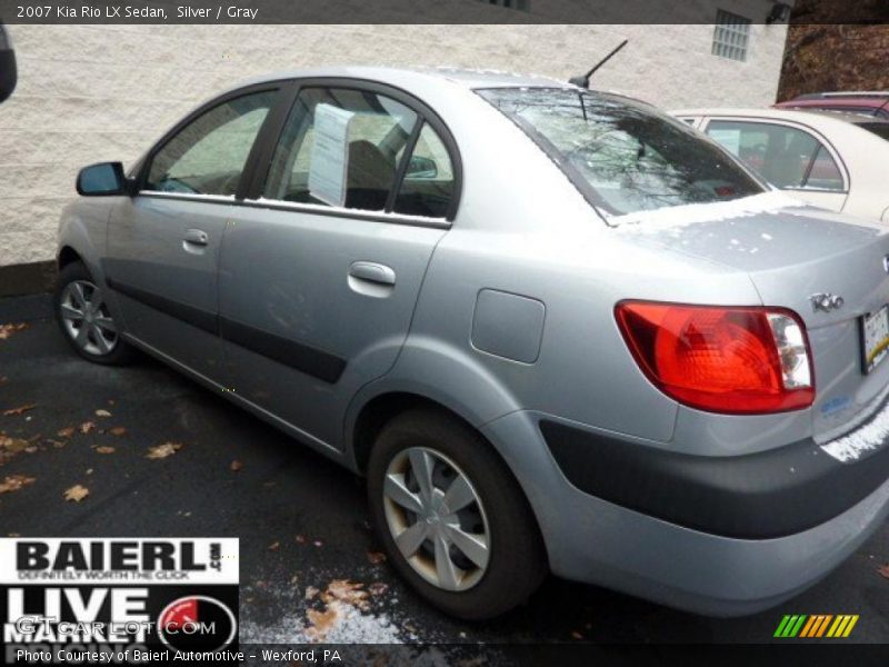 Silver / Gray 2007 Kia Rio LX Sedan