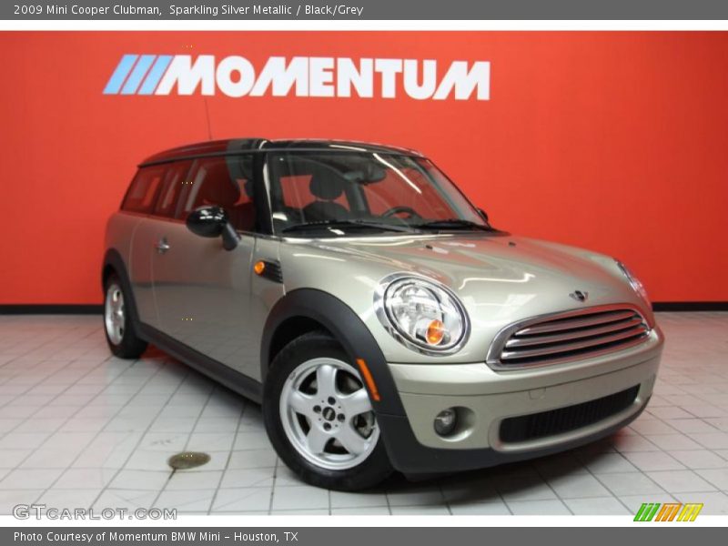 Sparkling Silver Metallic / Black/Grey 2009 Mini Cooper Clubman