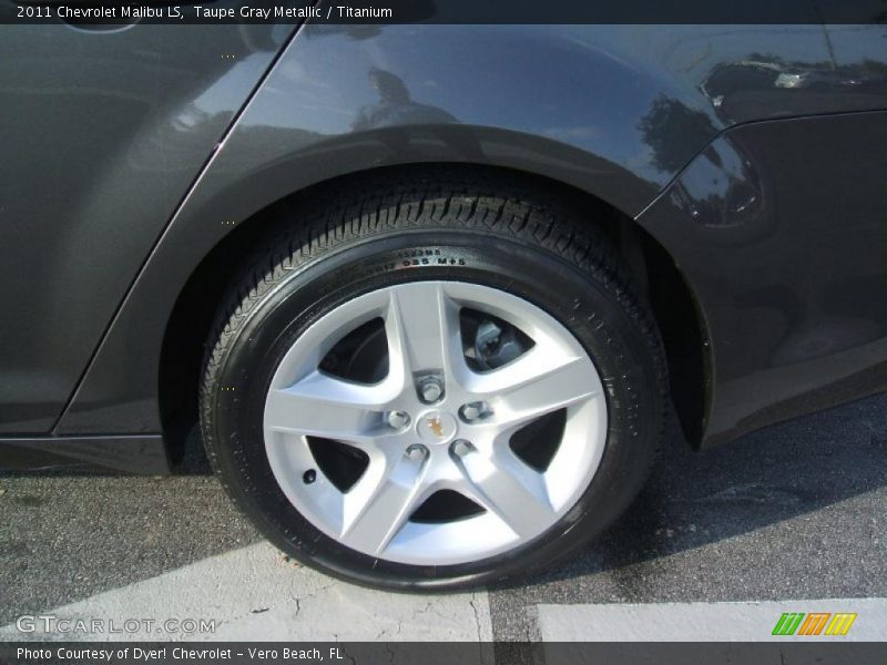 Taupe Gray Metallic / Titanium 2011 Chevrolet Malibu LS