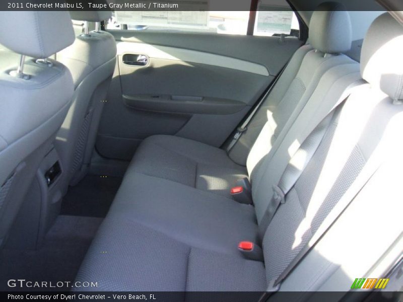Taupe Gray Metallic / Titanium 2011 Chevrolet Malibu LS