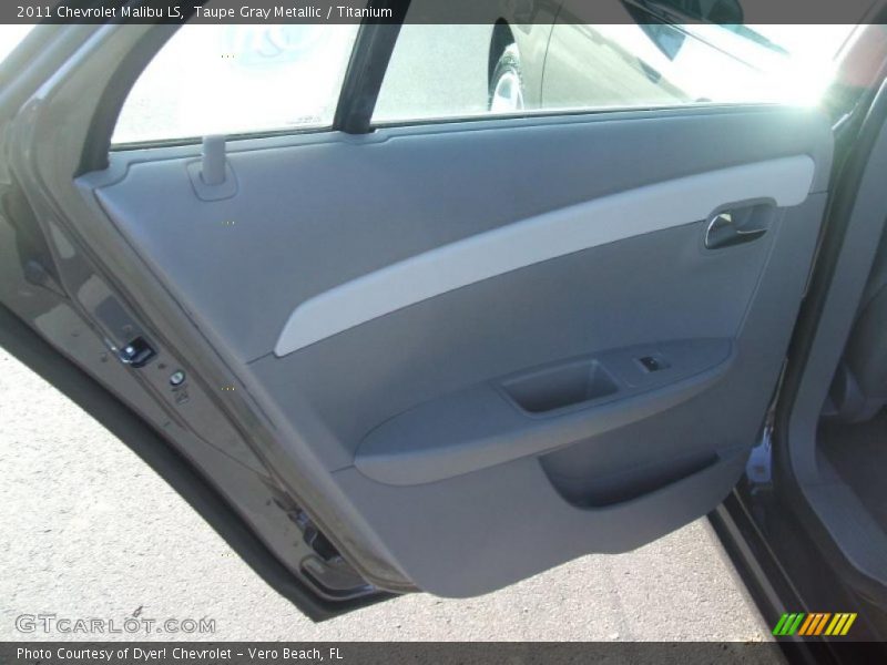 Taupe Gray Metallic / Titanium 2011 Chevrolet Malibu LS