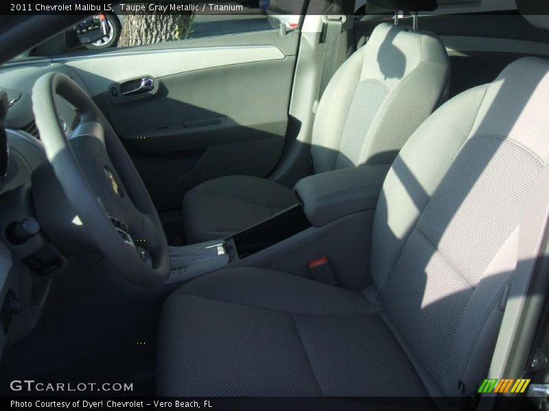 Taupe Gray Metallic / Titanium 2011 Chevrolet Malibu LS