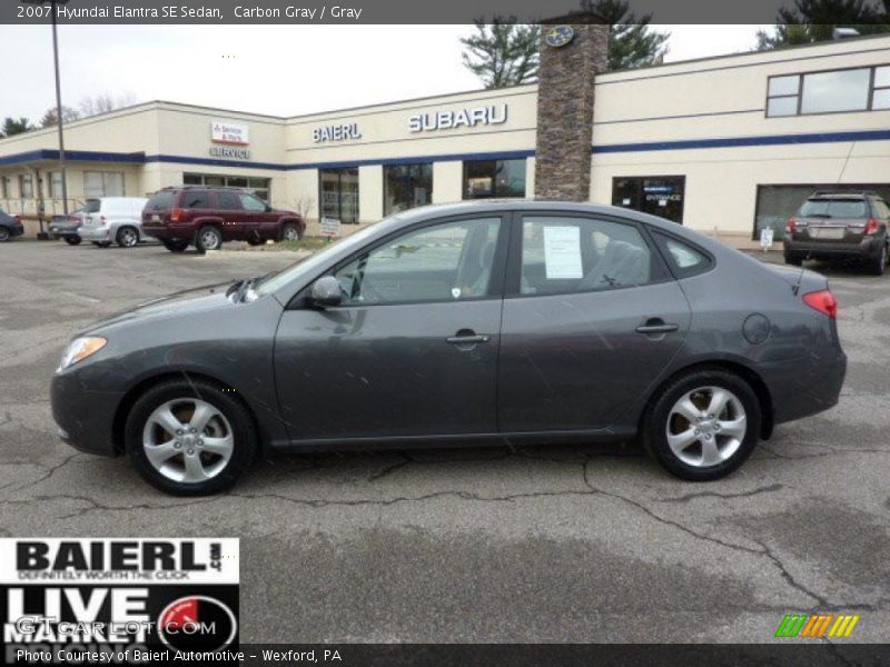 Carbon Gray / Gray 2007 Hyundai Elantra SE Sedan