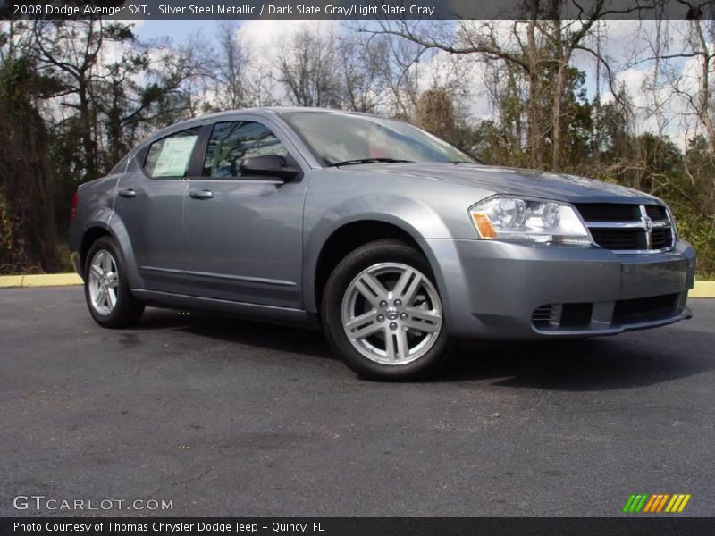 Silver Steel Metallic / Dark Slate Gray/Light Slate Gray 2008 Dodge Avenger SXT