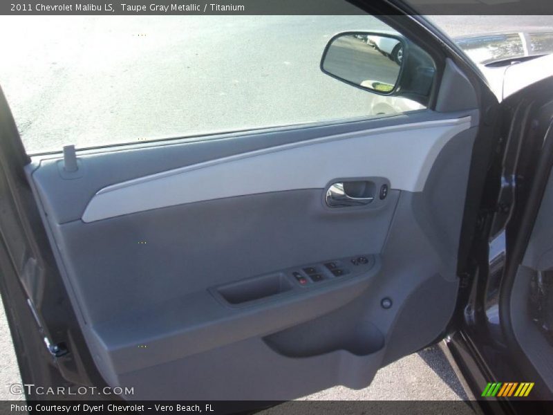 Taupe Gray Metallic / Titanium 2011 Chevrolet Malibu LS