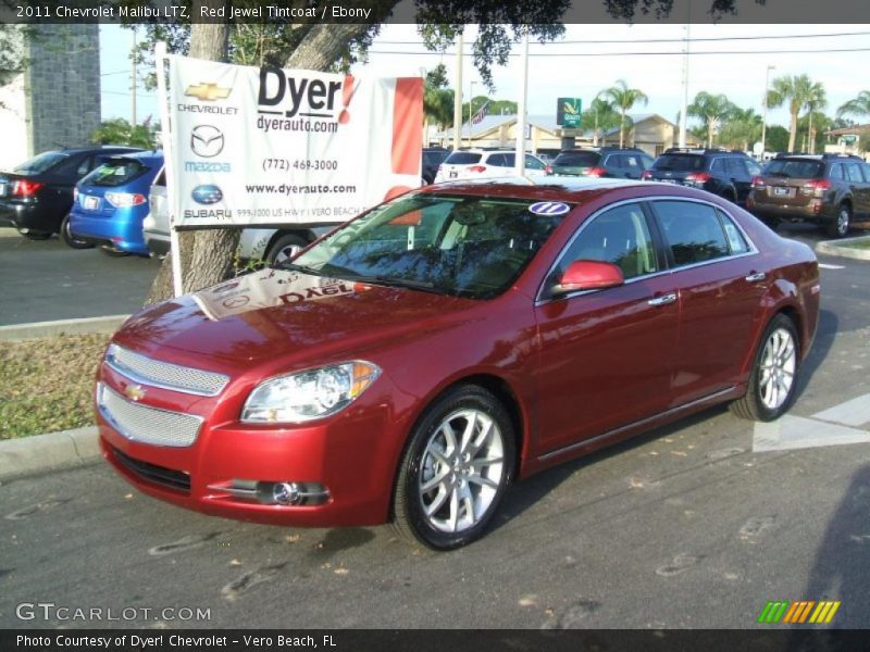 Red Jewel Tintcoat / Ebony 2011 Chevrolet Malibu LTZ