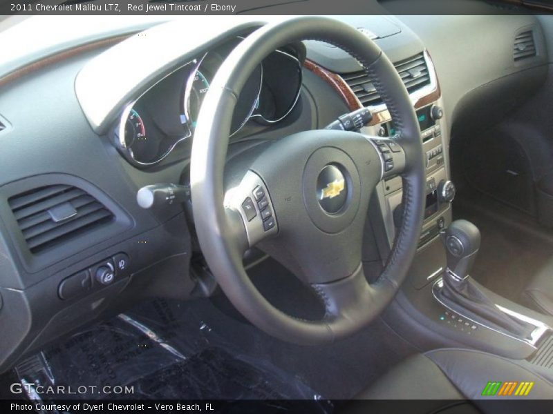 Red Jewel Tintcoat / Ebony 2011 Chevrolet Malibu LTZ