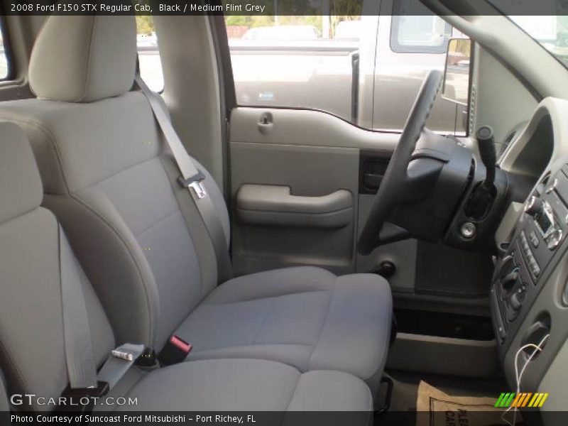 Black / Medium Flint Grey 2008 Ford F150 STX Regular Cab